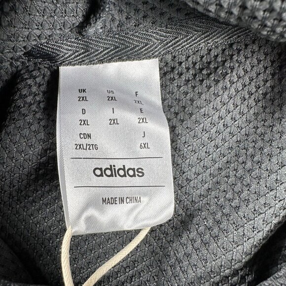 Adidas Select Logo Basketball Hoodie Gray Black Men’s Size XXL - Picture 3 of 7